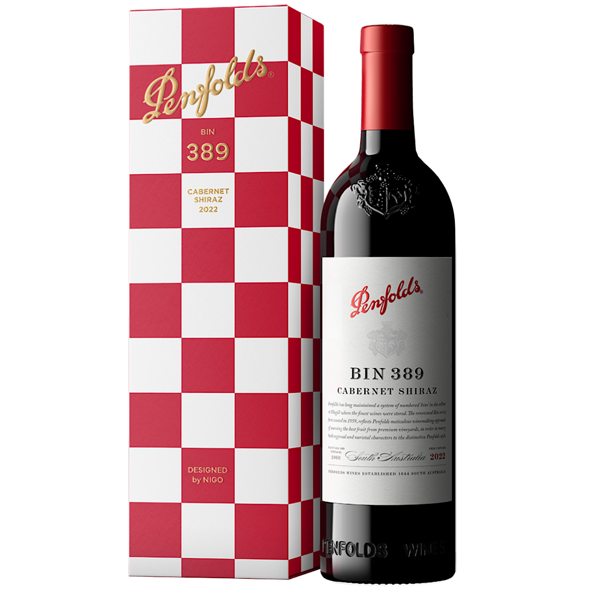 Penfolds Bin 389 Cabernet Shiraz 2022 | Gift Box by NIGO | 75cl