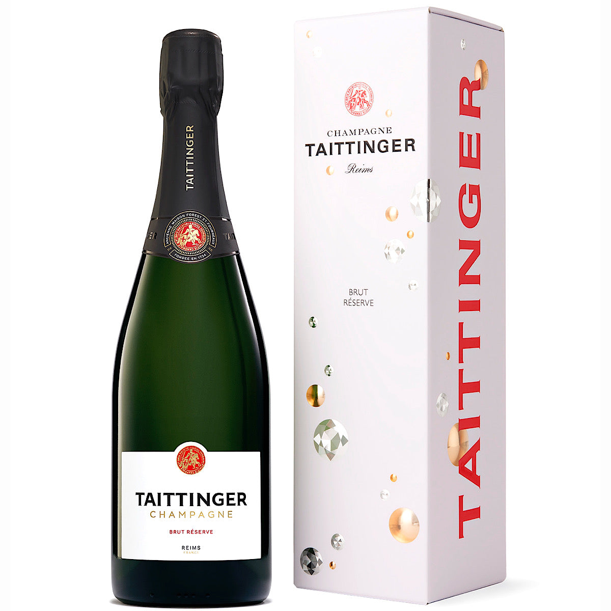 Taittinger Brut Reserve NV Champagne Gift Box 75cl