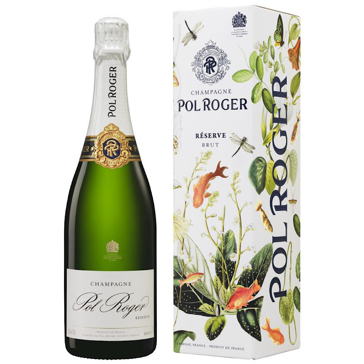 Pol Roger Brut Reserve NV Champagne Gift box 12 Bottle Case 75cl