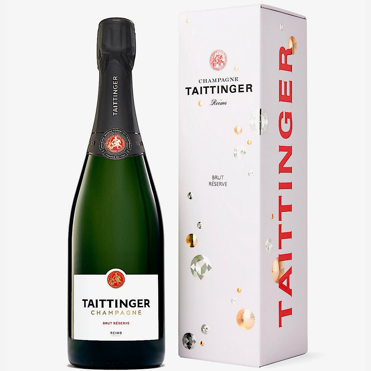 Taittinger Brut Reserve NV Champagne Gift Box 75cl