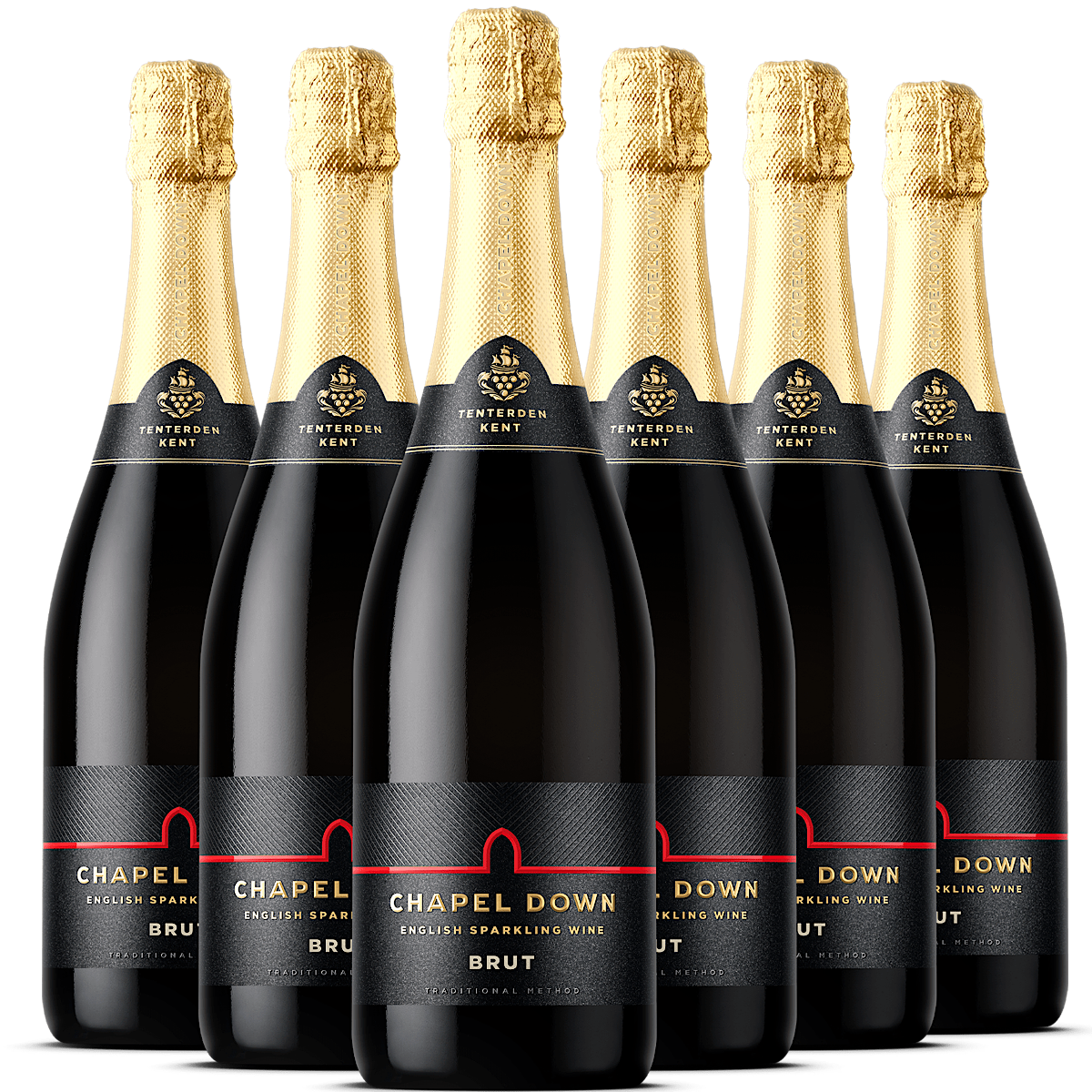 Chapel Down Brut Sparkling 6 Bottle Case 75cl