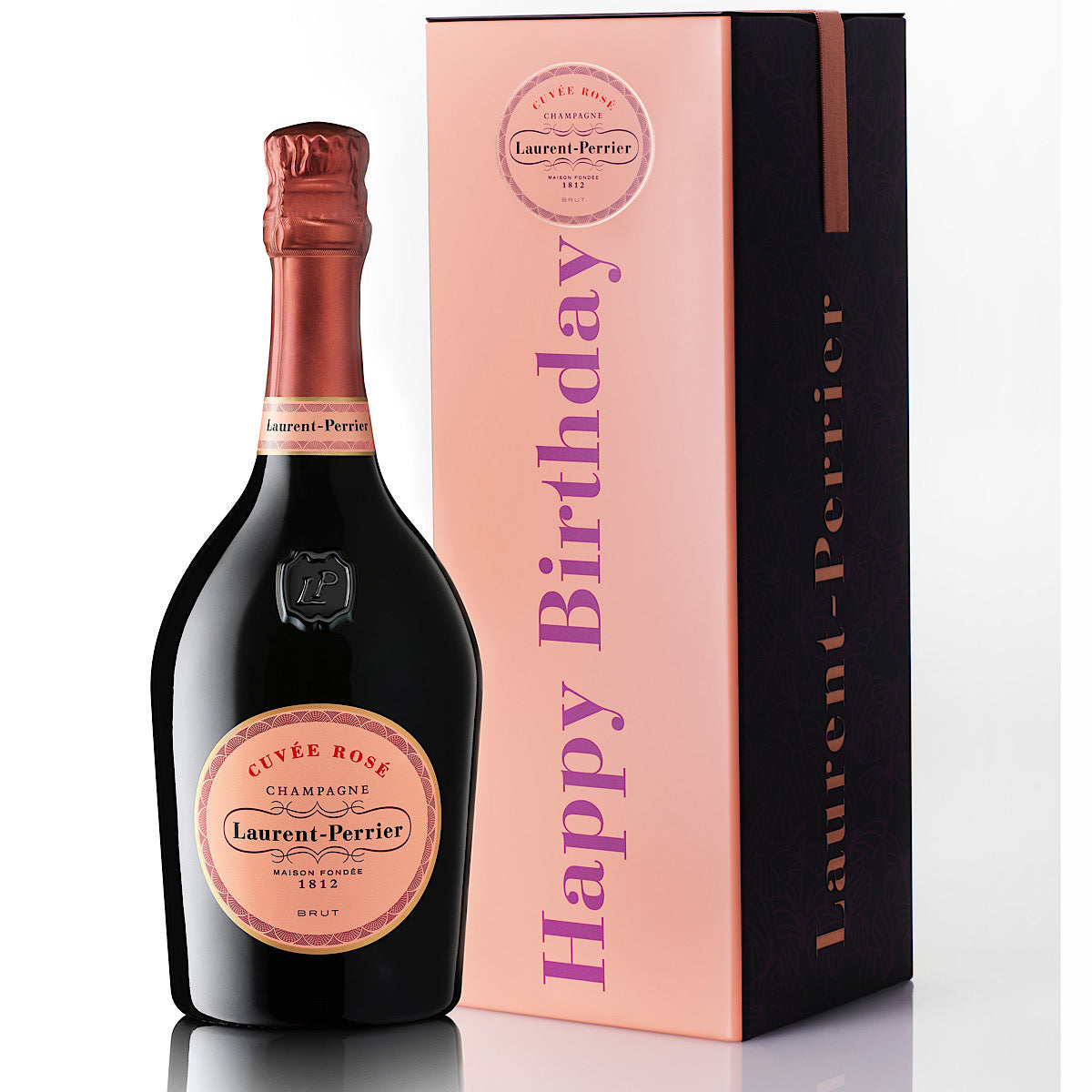 Laurent Perrier Cuvee Rose Champagne Happy Birthday Gift Tin 75cl