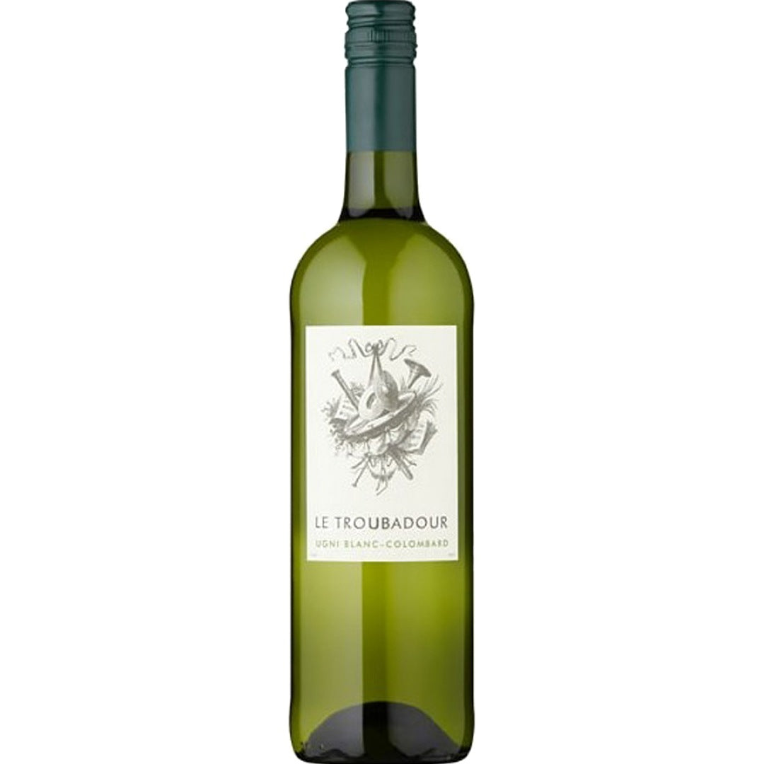 Le Troubadour Ugni Blanc Colombard Vin de France 12 Bottle Case 75cl