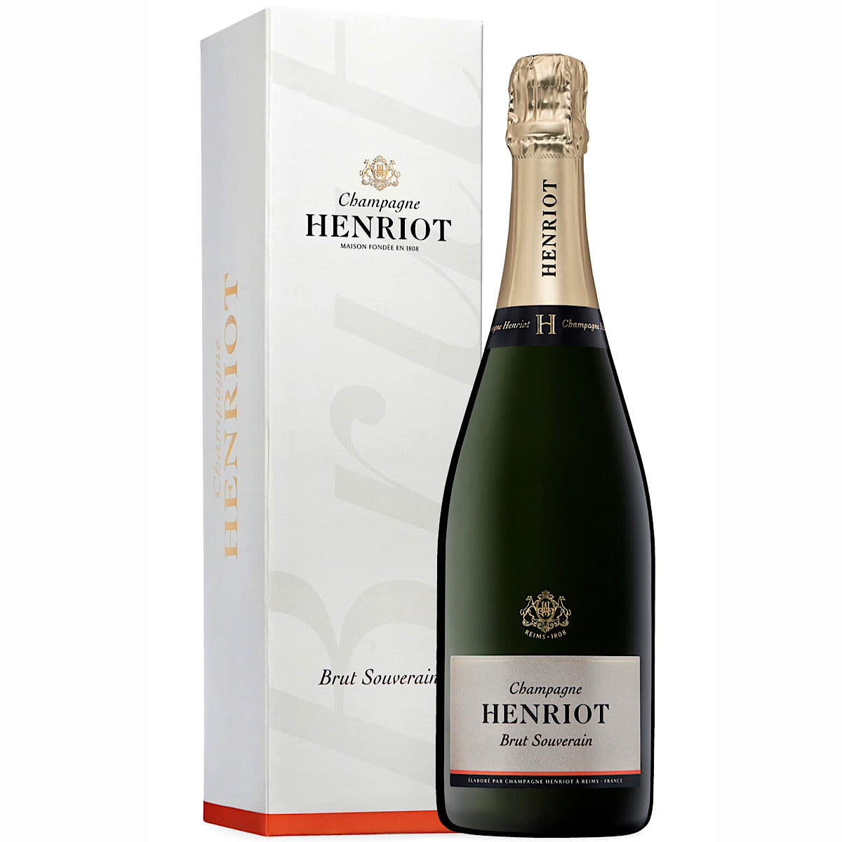 Champagne Henriot Brut Souverain with Gift Box 6 Bottle Case 75cl