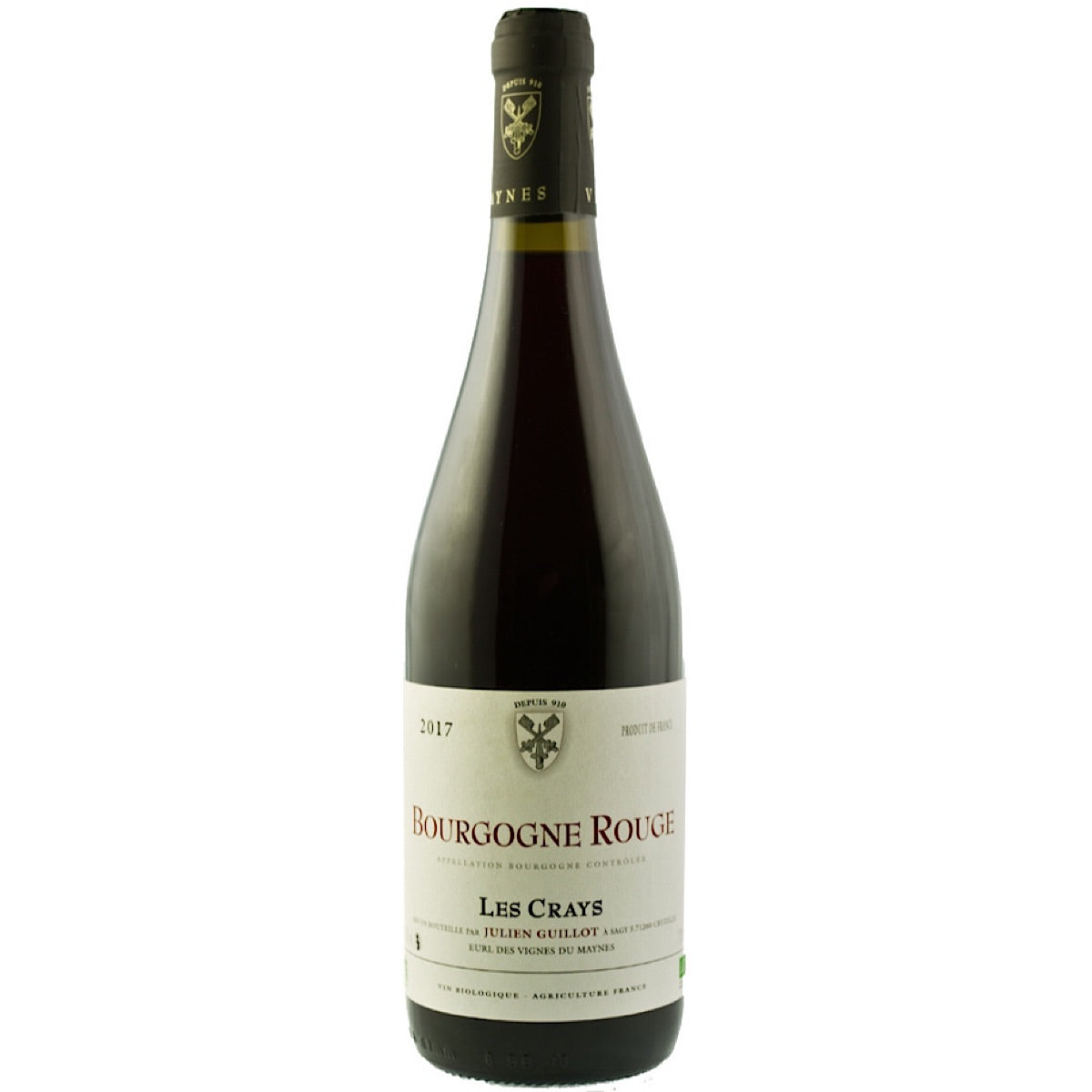 Domaine des Vignes du Maynes, BOURGOGNE "LES CRAYS" PINOT NOIR, 6 Bottle Case, 75cl