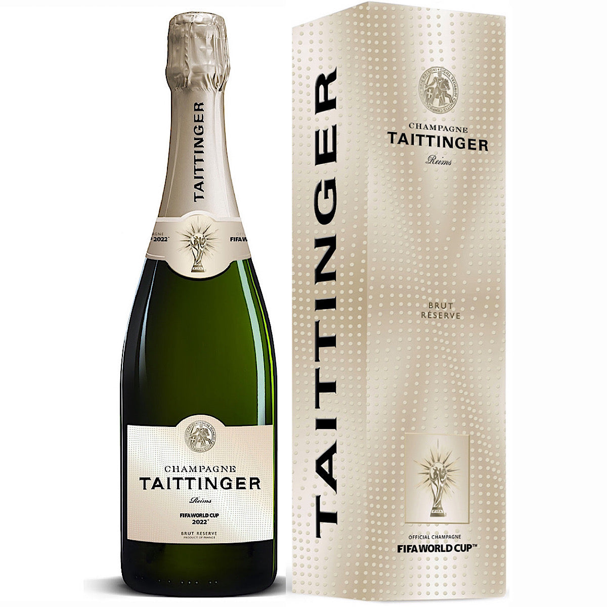 Taittinger Brut Reserve NV Champagne Gift Box Ltd Edition Label 75cl
