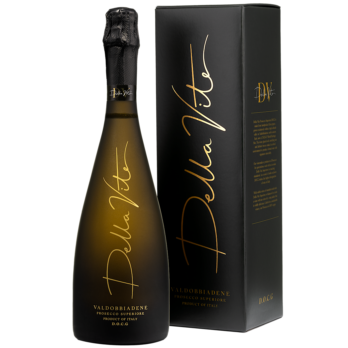 Della Vite Prosecco Superiore DOCG Gift Box 6 Bottle Case, 75cl