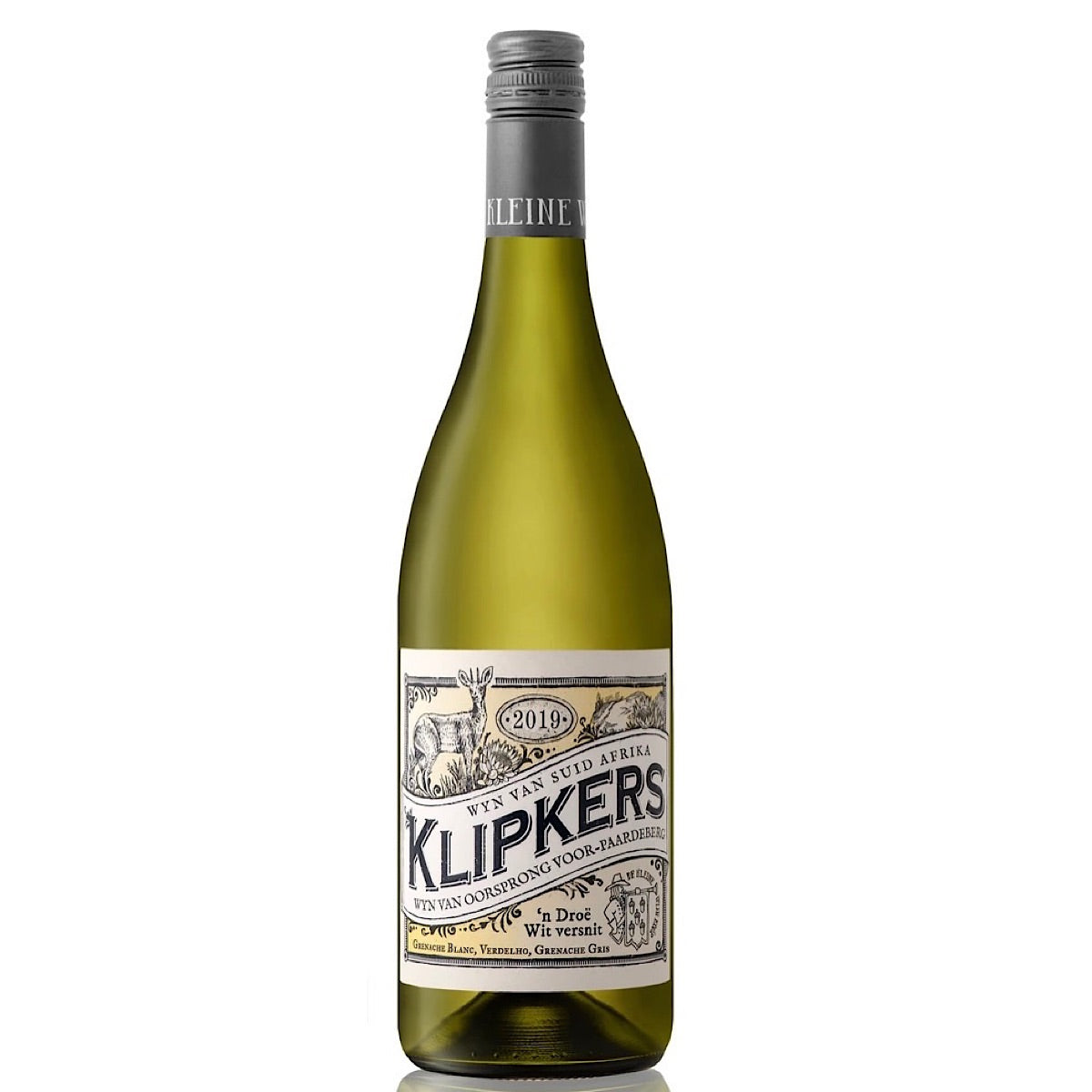 DE KLEINE WIJN KOÖP, Klipkers Droë Wit, 6 Bottle Case, 75cl