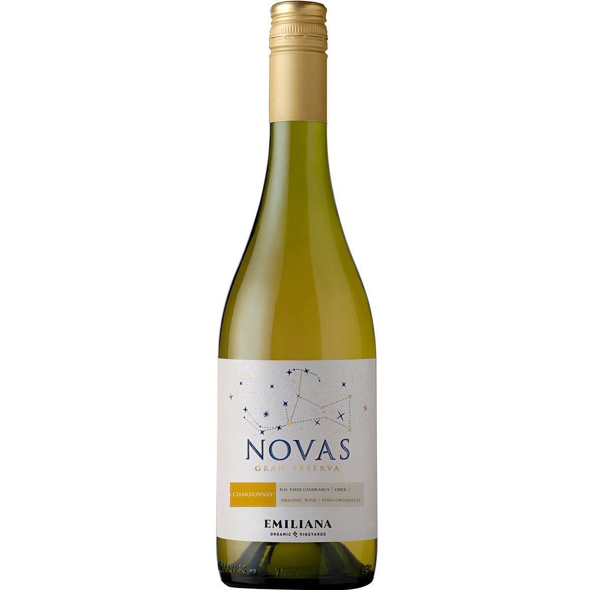 Novas Gran Reserva Chardonnay, Casablanca Valley 6 Bottle Case 75cl