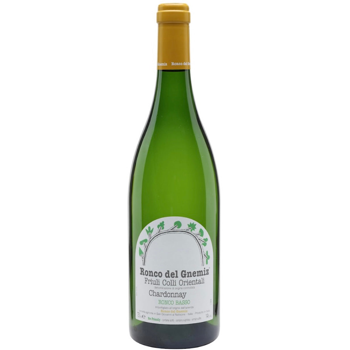 Ronco del Gnemiz, Chardonnay Ronco Basso - Organic, 6 Bottle Case 75cl