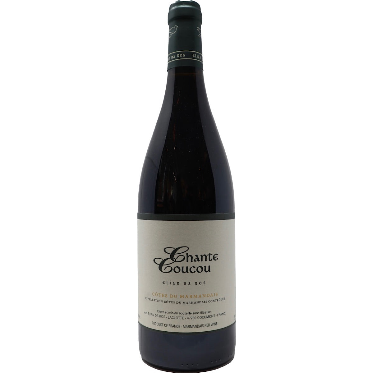 DOMAINE ELIAN DA ROS, Côtes du Marmandais, CHANTE COUCOU ROUGE,  6 Bottle Case 75cl