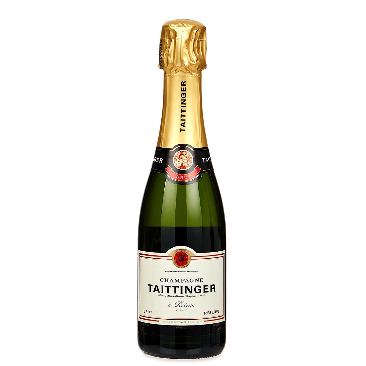 Taittinger Brut Reserve NV Champagne 12 Half Bottle Case 37.5cl